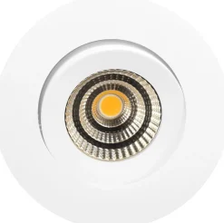 Online NorDesign Stretto Isosafe lavtbyggende downlight 5W 2700K Dimbar - Hvit