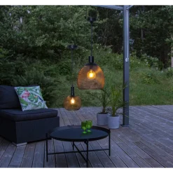 Sale Star Trading Sunlight solcelle pendel large utendørs m/sensor - Svart