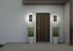 Online Nowodvorski Symmetry vegglampe utendørs IP54 7W - Svart