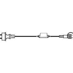 Clearance Star Trading System led startkabel 1,8 meter - Hvit