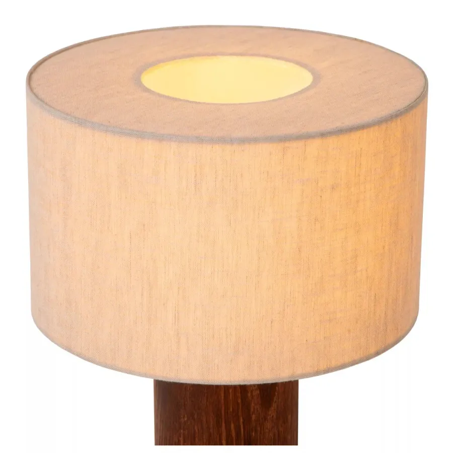 Discount Lucide Tachina bordlampe 31,5 cm Tre / Natur