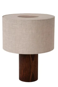 Discount Lucide Tachina bordlampe 31,5 cm Tre / Natur