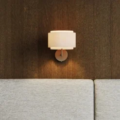 Clearance DFTP Takai vegglampe - Beige Messing / Beige
