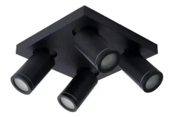 Best Lucide Taylor spot 4 lys IP44 baderom warm to dim 4x5W 2200-3000K Svart