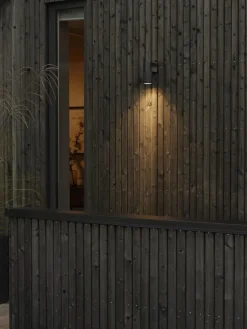 New Konstsmide Temi vegglampe ned utendørs IP54 GU10 Svart