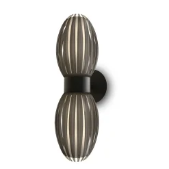 Clearance Herstal Tentacle vegglampe duo - Svart/Røykfarget Svart / Røyk