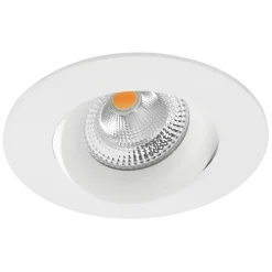 Discount Norlux Tigrus 360° Rotatable lavtbyggende downlight 8W 1800-3000K Dim2Warm IP44 - Hvit