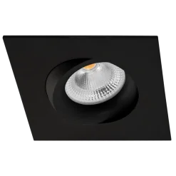 Best Norlux Tigrus 360° Square Rotatable lavtbyggende downlight 8W 1800-3000K Dim2Warm IP44 - Svart