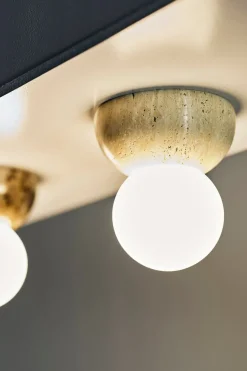 Hot Globen Lighting Torrano vegg og taklampe - Travertine Brun