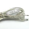 Hot NorDesign Transparent ledning m/bryter & støpsel