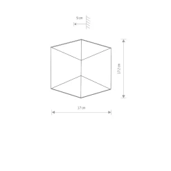 Outlet Nowodvorski Triangles vegglampe opp/ned lys utendørs IP54 2x5W 3000K - Svart
