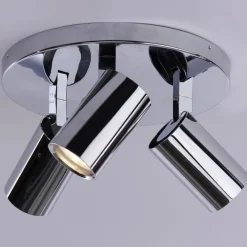Clearance Ms - belysning Trino takspot IP44 - Stål