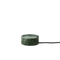 Best Design by Us Trip oppladbar bordlampe - Moss marmor/Orange blank skjerm Grønn marmor / Oransje