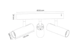 Outlet Sg Armaturen As Tube Micro Trio taklampe 2700K dimbar