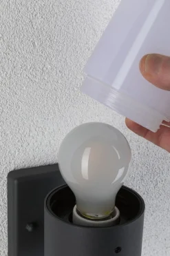 Sale Paulmann Tube vegglampe utendørs IP44 - Sensor Grå