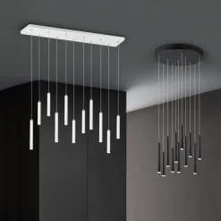 Clearance Trio Lighting Tubular takpendel Rondell - Svart
