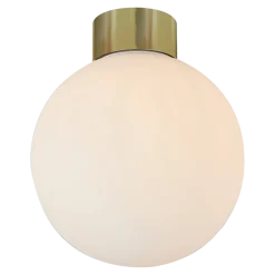 Discount Ms - belysning Tyson taklampe - Opal/Messingfarget Messing / Opal
