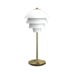 Hot Belid Valencia bordlampe Hvit / Messing