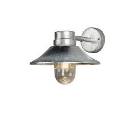 Clearance Konstsmide Vega vegglampe utendørs IP54 - stål Galvanisert