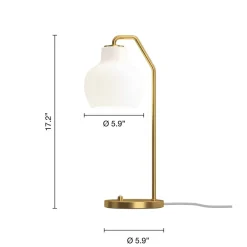 Discount Louis Poulsen VL Ring Crown bordlampe Messing/opal