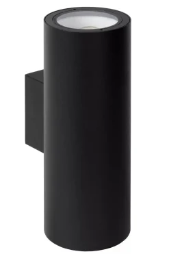 Hot Lucide Volantis vegglampe utendørs opp/ned IP54 E27 - Svart