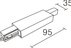 NorDesign Vox senterkobling - Hvit