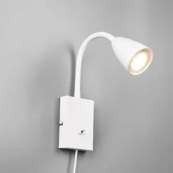 Best Trio Lighting Wanda vegglampe - Hvit