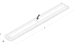 Outlet Sg Armaturen As Wave 1200 takarmatur 42W 4000K IP44 IK06 m/sensor - Hvit