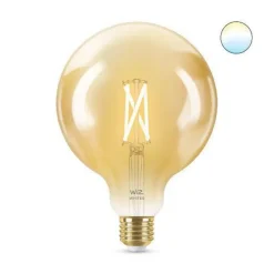 Clearance WiZ E27 Lyspære filament G125 6,7W Wifi - Justerbar fargetemperatur 2000-5000 Kelvin