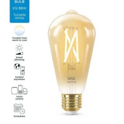 Hot WiZ E27 Lyspære filament St64 6,7W Wifi - Justerbar fargetemperatur 2000-5000 Kelvin