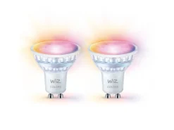 WiZ GU10 Lyspære 4,7W Wifi - Fullfarge 2 pakning