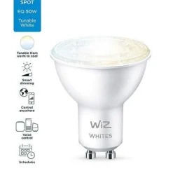 Outlet WiZ GU10 Lyspære 4,9W Wifi - Justerbar fargetemperatur 2700-6500 Kelvin