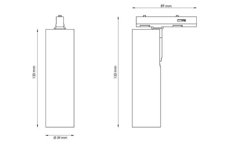 Clearance Sg Armaturen As Zip Tube Micro spot 7W LED 2000-2800K dim to warm