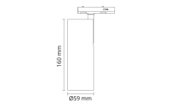 Sale Sg Armaturen As Zip Tube Mini spot 14W LED DTW 2000-4000K