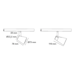 Sg Armaturen As Zip Zoom spot 6W LED 2000-2800K dim to warm Hvit