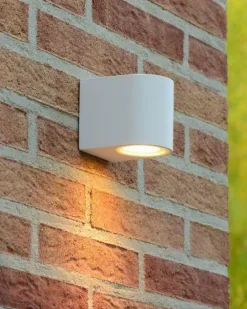 Online Lucide Zora round vegglampe ned rund utendørs IP44 Svart